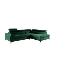 ECKSOFA Toronto - Dunkelgrün, Holzwerkstoff/Textil (270/200cm) - Fun Möbel