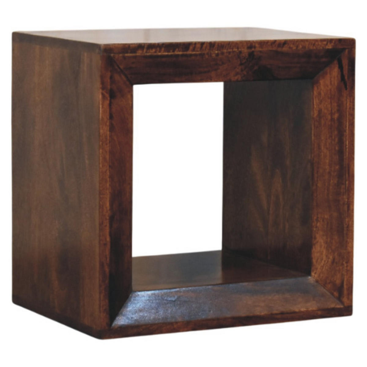 BEISTELLTISCH Solis Offen Kalifornisch Nussbaum, Offenes Regal, Dunkelbraun - Dunkelbraun, Holz (35/45/45cm) - Artisan Furniture