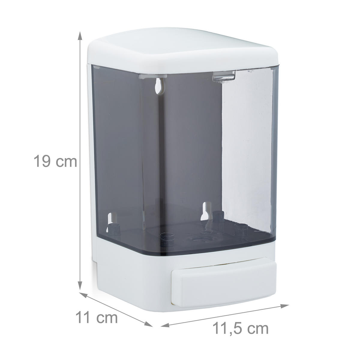 WANDSEIFENSPENDER - Multicolor, Kunststoff (11.5/19/11cm) - Relaxdays