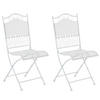 GARTENSTÜHLE Kirstin - 2er Set - weiß - Weiß, Metall (41/50/91cm) - TPFGarden