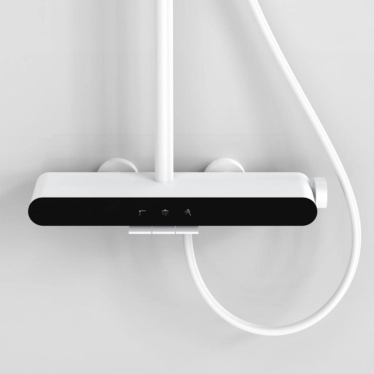 DUSCHGARNITUR Rea Farel White - Weiß, Metall (15.5/128/40cm) - REA
