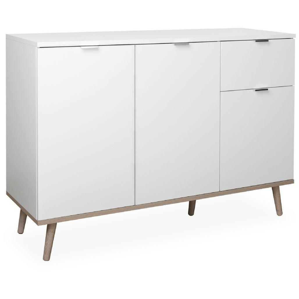 KOMMODE Göteborg 40/120/85 cm - Weiß, Holzwerkstoff (120/85/40cm) - Finori GmbH