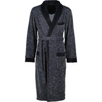 BADEMANTEL HERREN SCHALKRAGEN ALBERTO BLACK - 0002 - Schwarz, Textil (Snull) - Vossen