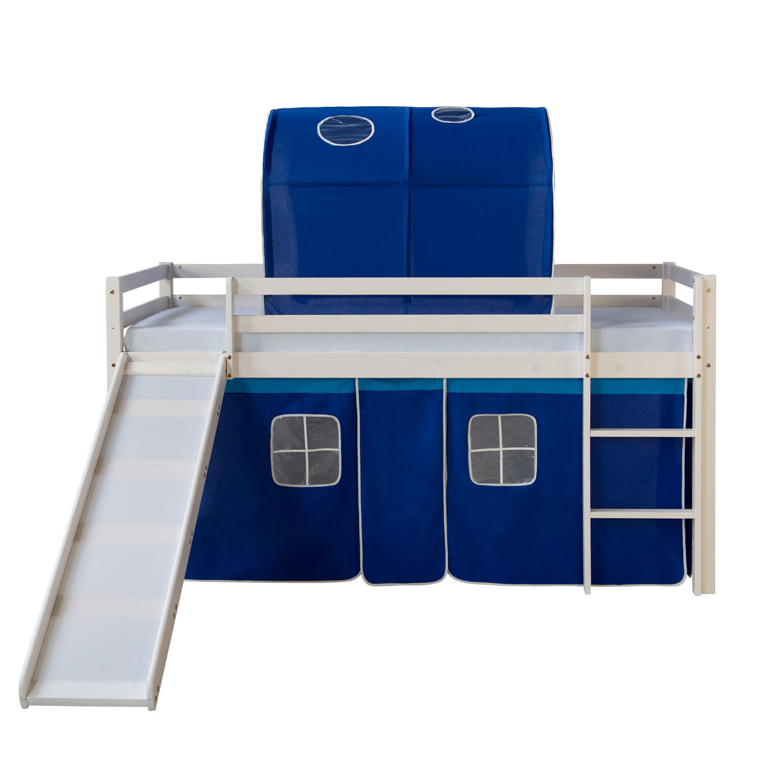 HOCHBETT Tunnel 90/200 cm Blau - Blau/Weiß, Holz (90/200cm) - Homestyle4u