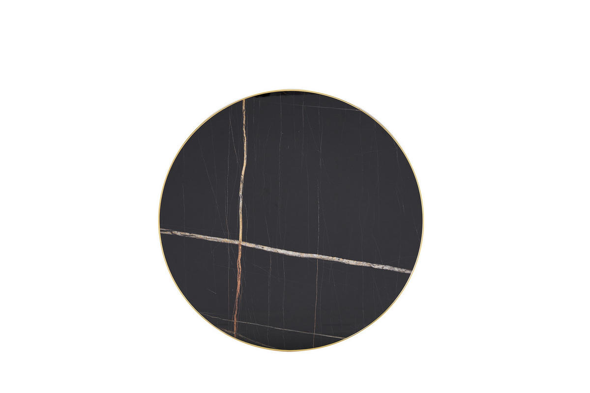 ESSTISCH Marmoroptik Schwarz 60/60/74 cm - Schwarz, Holz (60/60/74cm) - PANGIVO