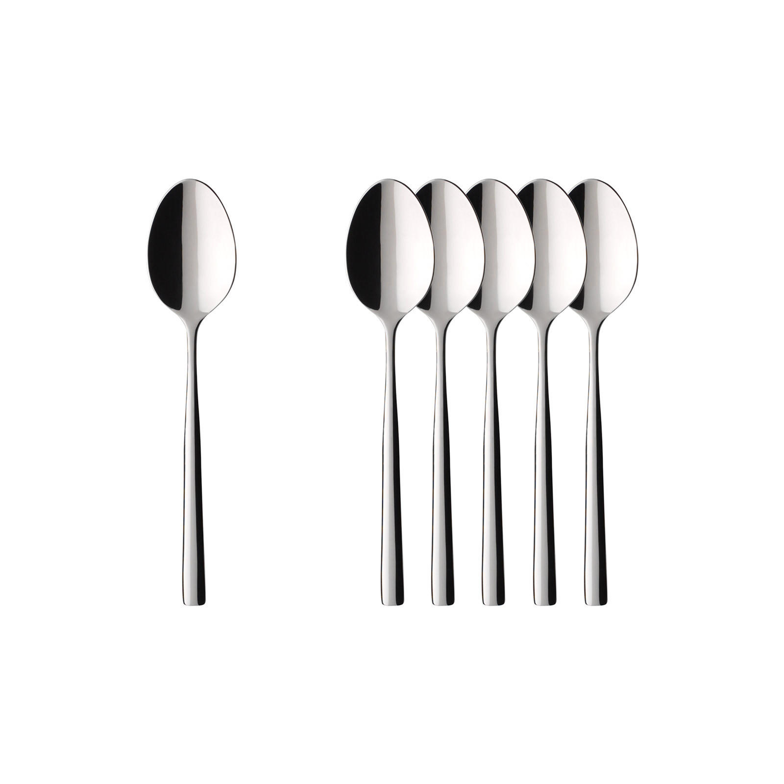 ESPRESSOLÖFFEL Piemont edelstahl 11,1 cm 6er Set - Silberfarben, Metall - Villeroy & Boch