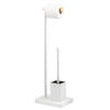 STAND-WC-GARNITUR, weiß - Weiß, Kunststoff (23/70/18cm) - bremermann