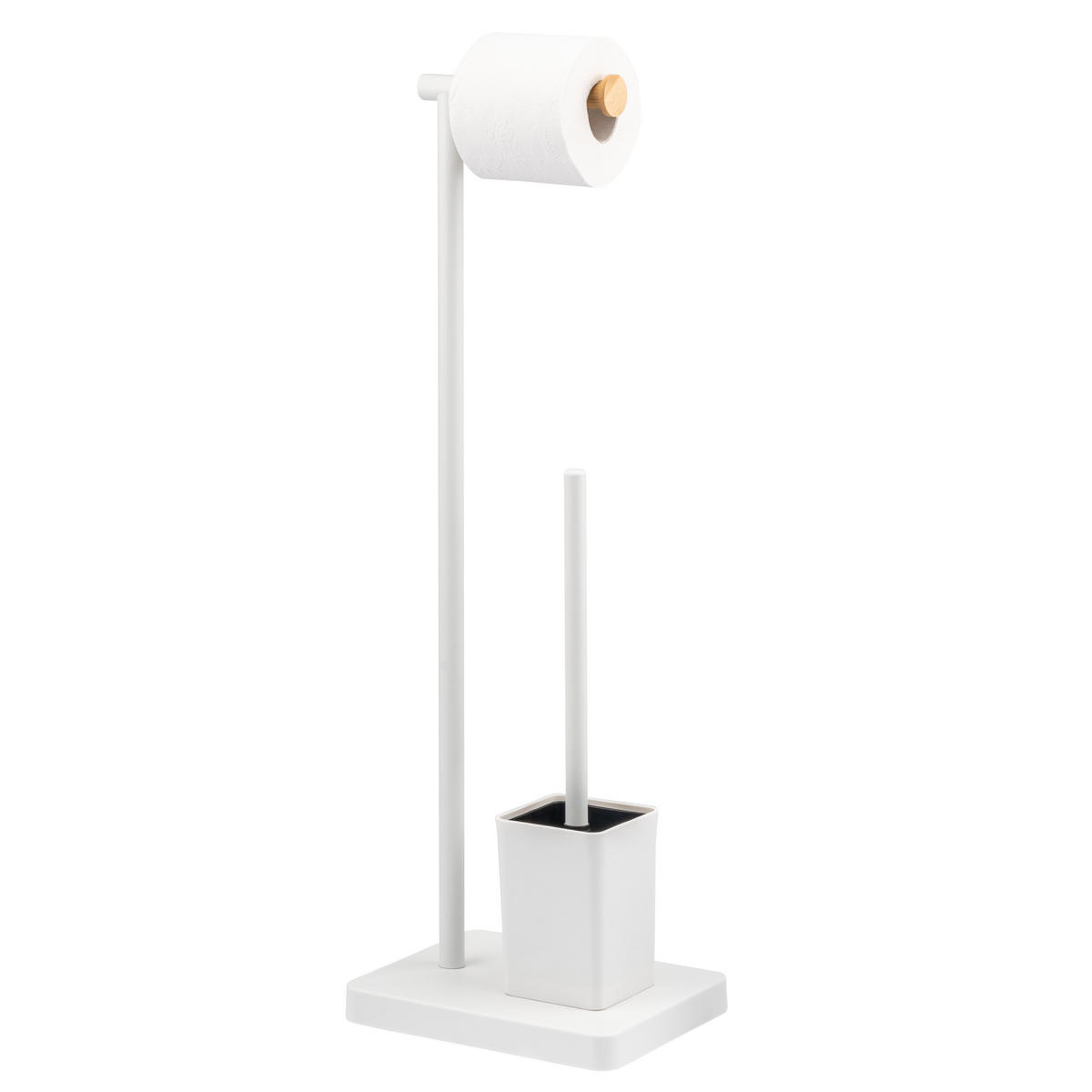 STAND-WC-GARNITUR, weiß - Weiß, Kunststoff (23/70/18cm) - bremermann