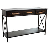 KONSOLE aus Metal 125x42x81 cm - Braun, Metall (42/125/81cm) - Wanderlust