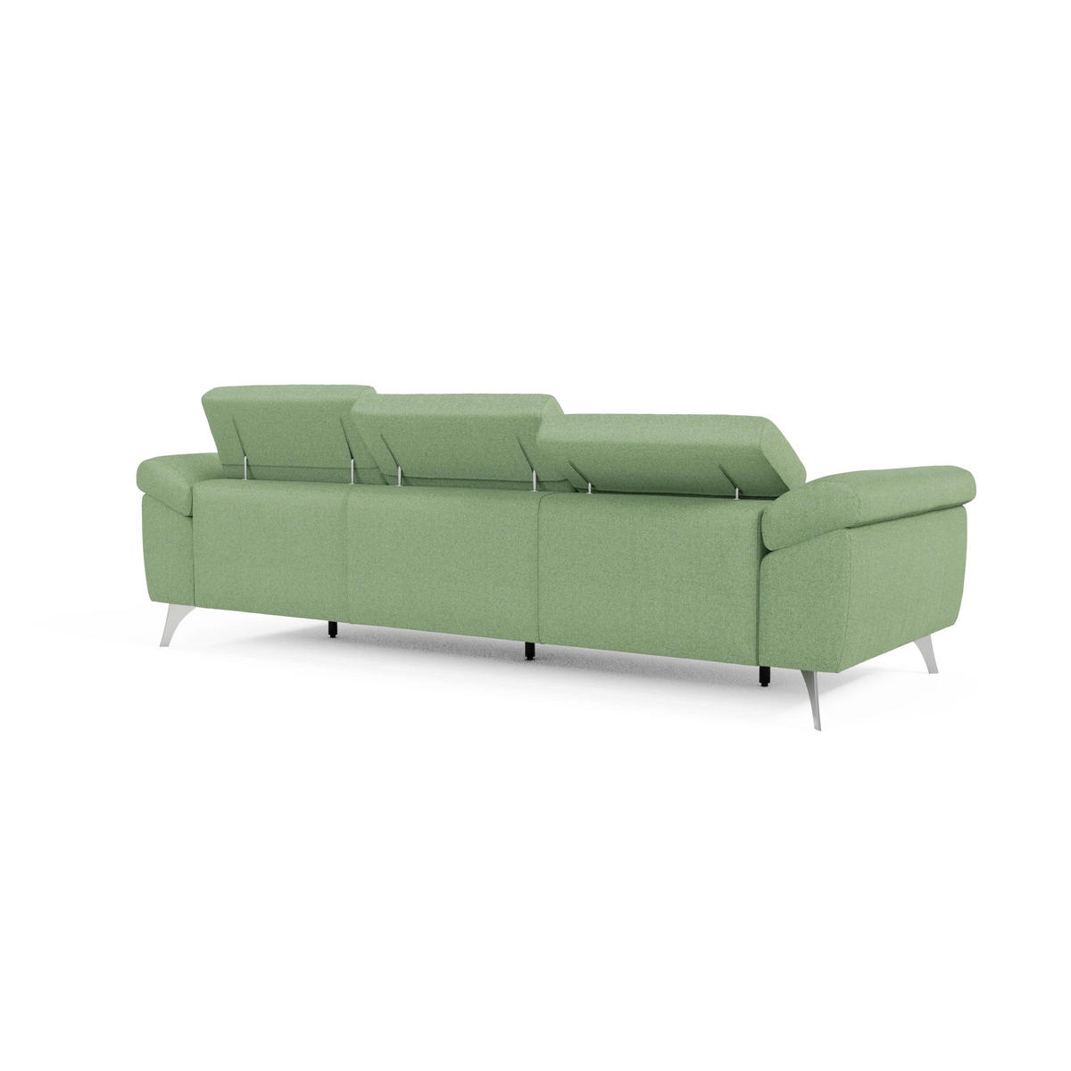 LINEARSOFA Donatello - Mintgrün, Metall (265/76/102cm) - Divani.store