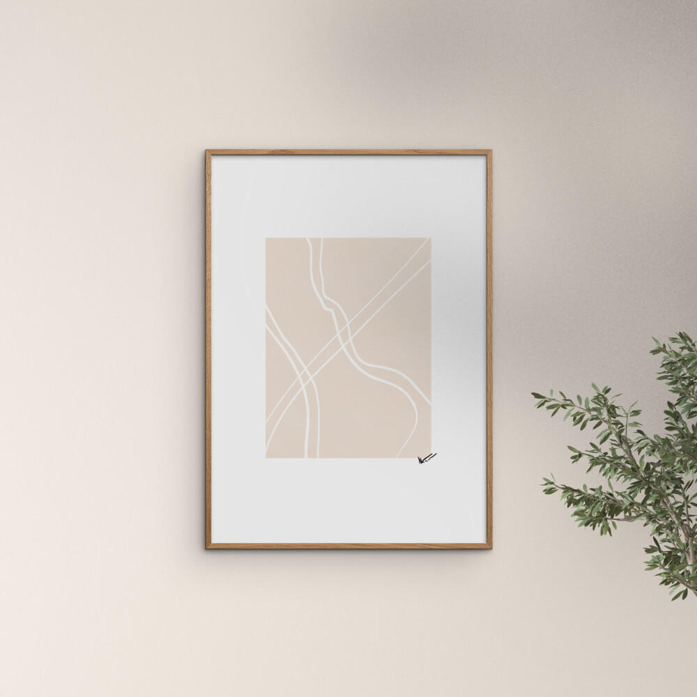 POSTER N. Atelier - Route - Naturfarben, Papier (50/70/0.1cm) - Poster&Frame