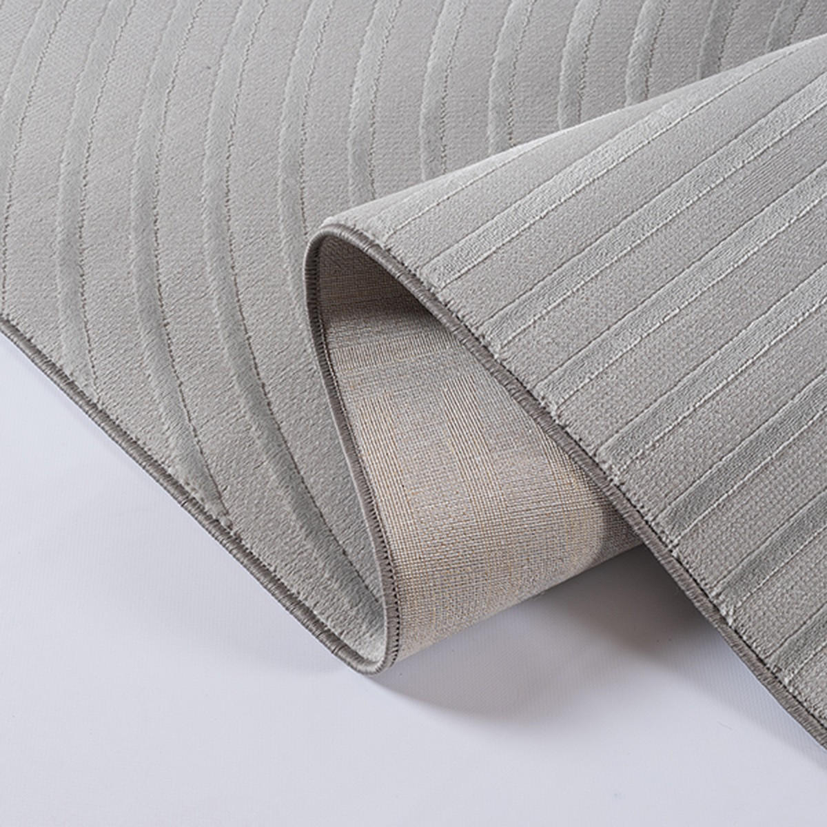 KURZFLORTEPPICH Geometrisch ERESMA Polyester Grau 240 x 340 cm - Grau, Textil (240/340cm) - KADIMA DESIGN