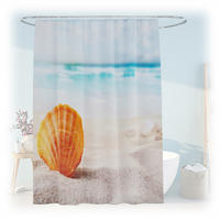 DUSCHVORHANG - Multicolor, Textil (180/0.1cm) - Relaxdays