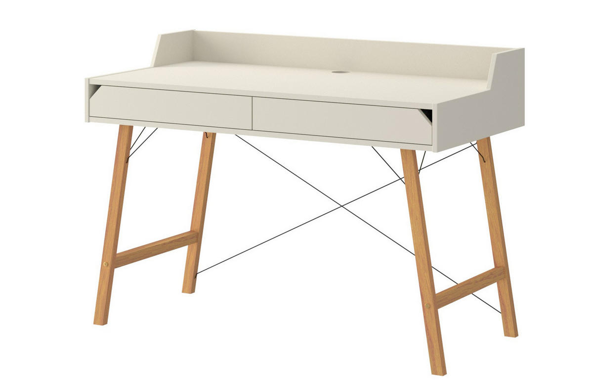 KINDERSCHREIBTISCH Lotta - Beige, Holzwerkstoff (120/76/60cm) - RAUMHIRSCH FURNITURE
