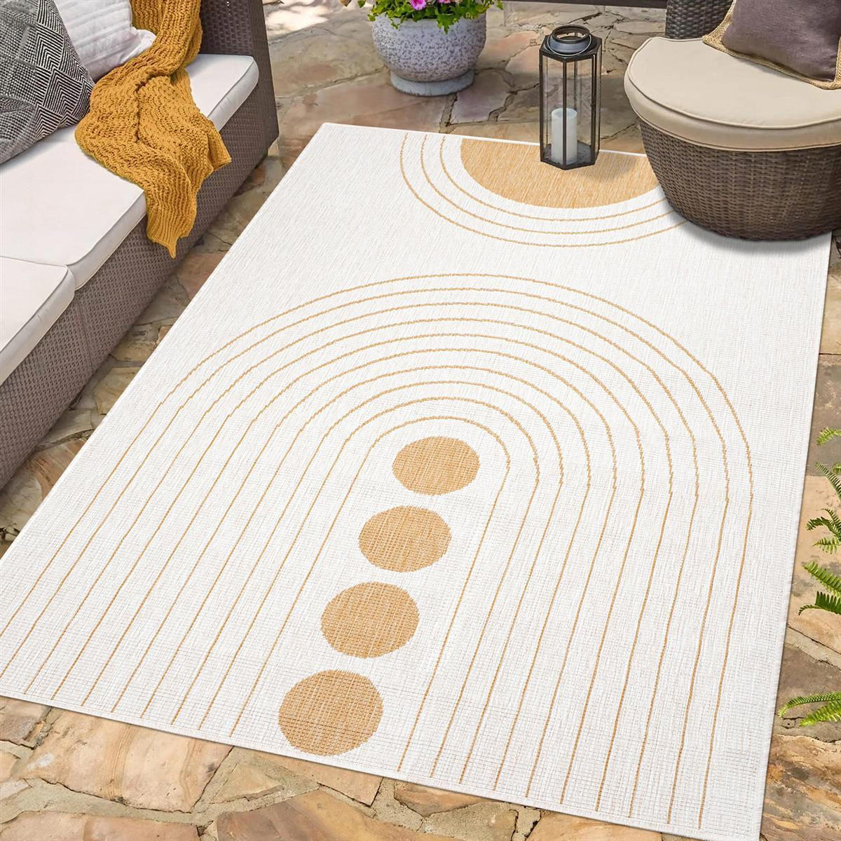 OUTDOOR-TEPPICH DuoRug 5739 Ockergelb 200x290 cm - Gelb, Textil (200/290cm) - carpet city