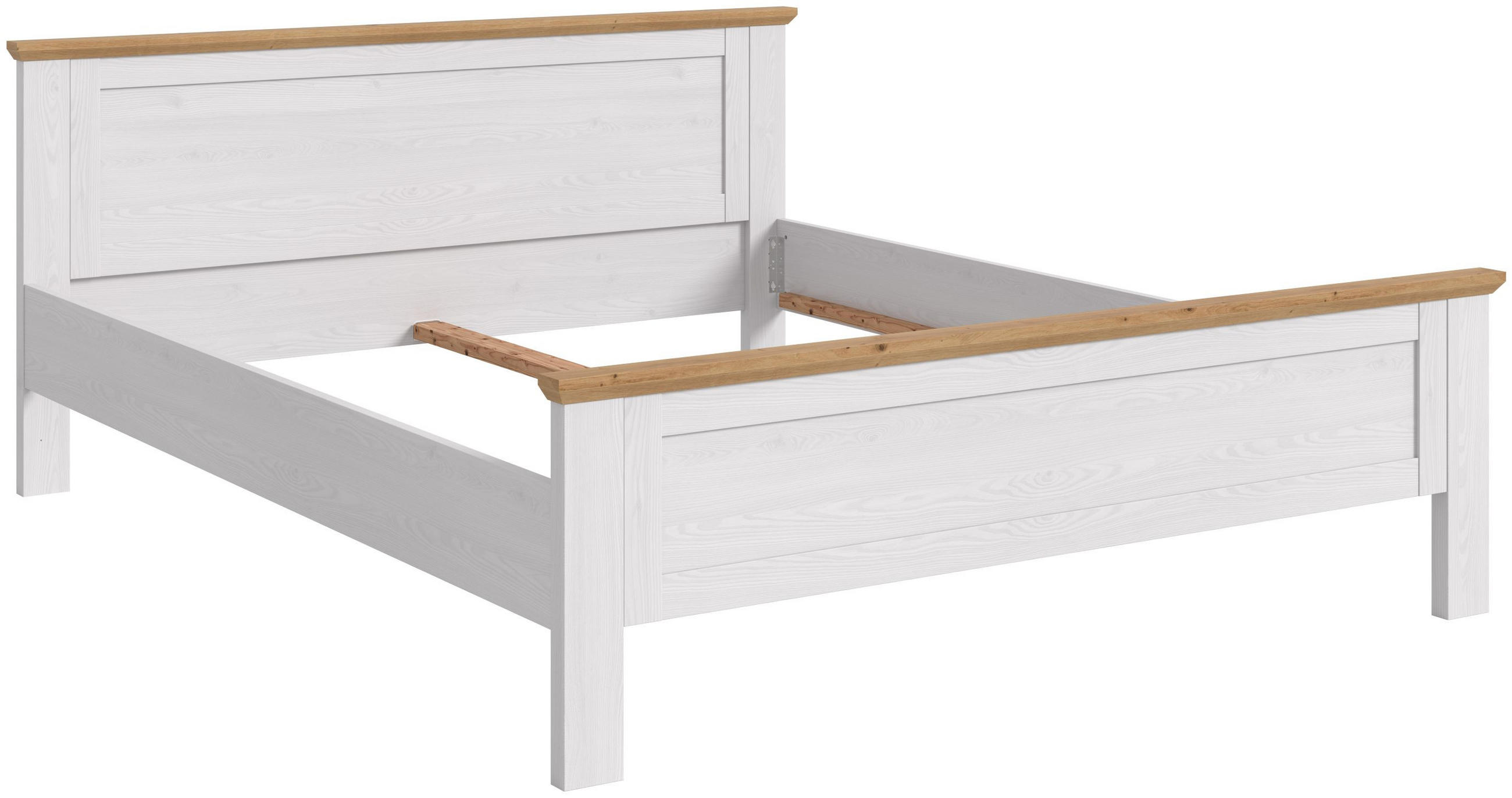 BETTGESTELL Verona Sibiu Lärche Nachbildung 189/90/209 cm - Lärchefarben, Holzwerkstoff - Xonox