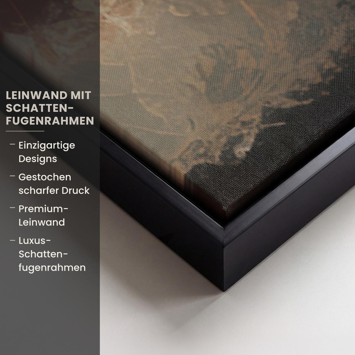 LEINWAND Bilder mit Rahmen - Weihnachten - Weihnachtsmann - Winter - Open Fireside - 100x150 - Dunkelrot, Textil (100/150cm) - MuchoWow