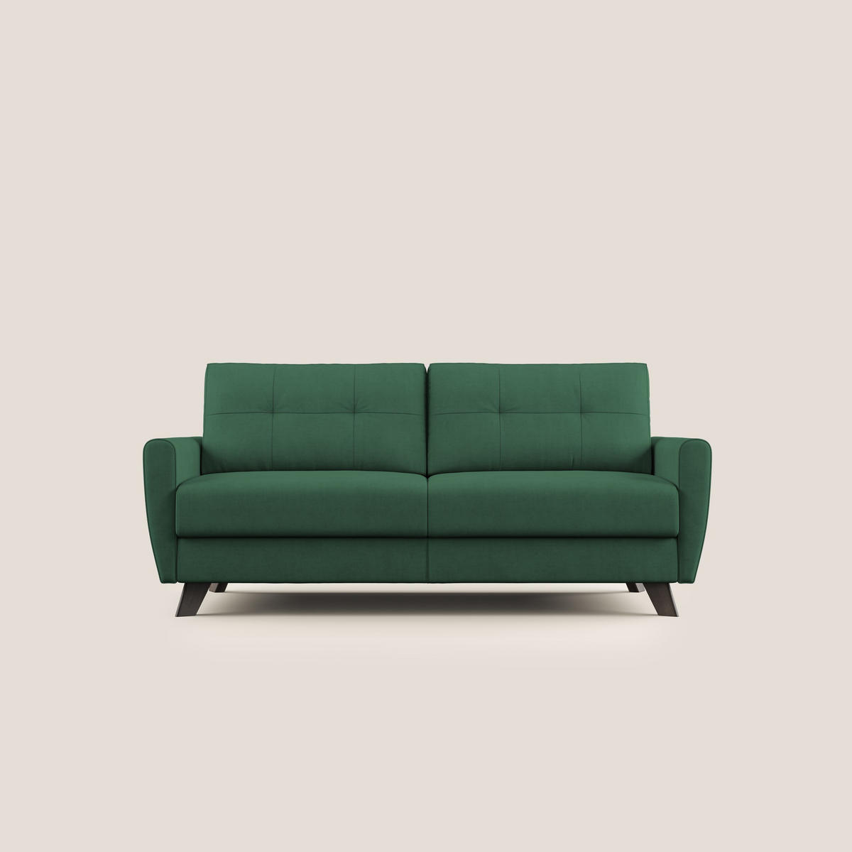SCHLAFSOFA Callisto - Grün, Textil (208/97/96cm) - Divani.store