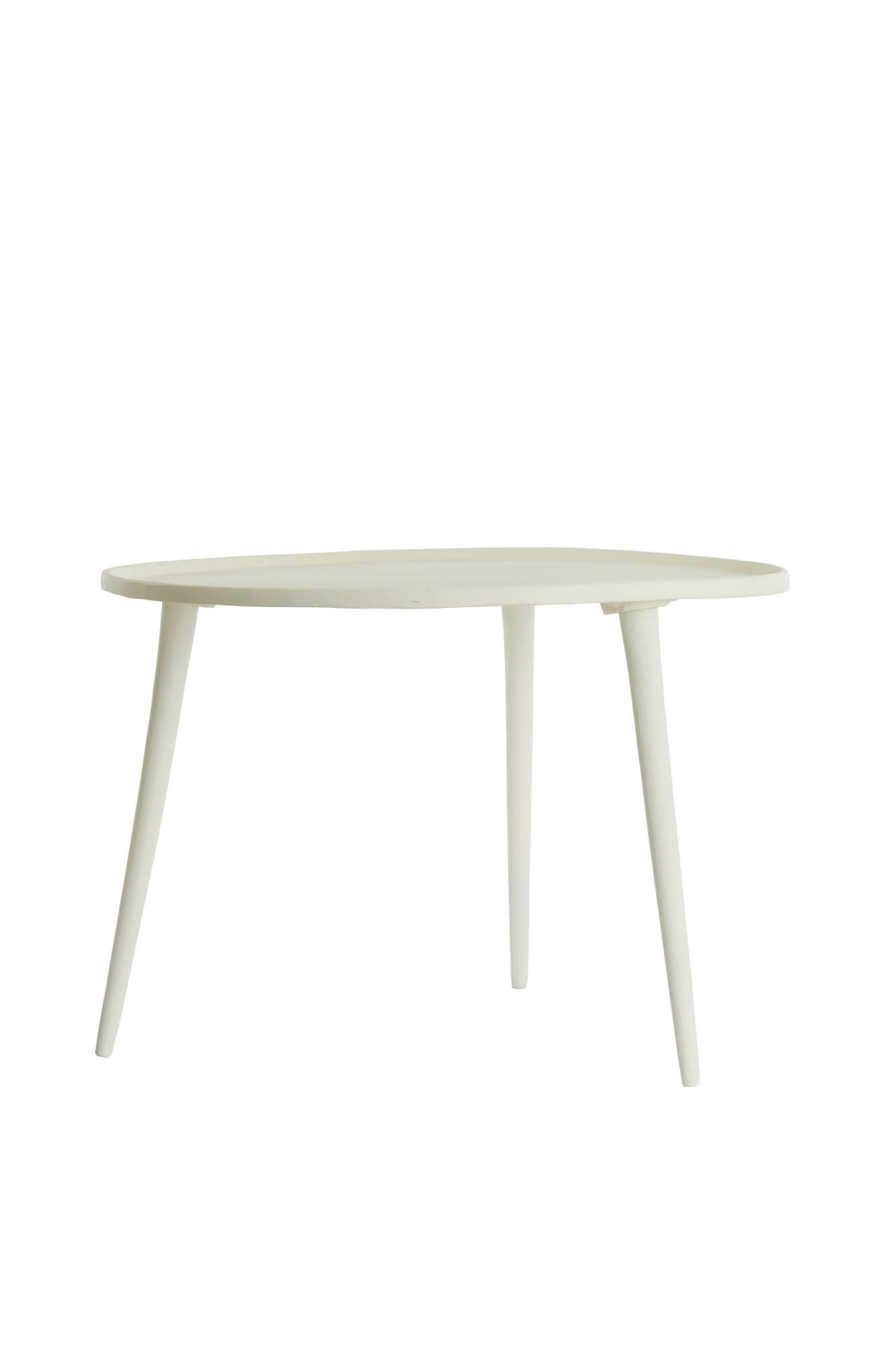 BEISTELLTISCH Babina Weiß Ø59/41 cm - Weiß, Metall (59/59/41cm) - Light & Living