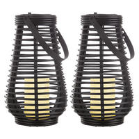 LED AUSSENLEUCHTE Solarlampe Schwarz - Schwarz, Kunststoff (18/26/18cm)
