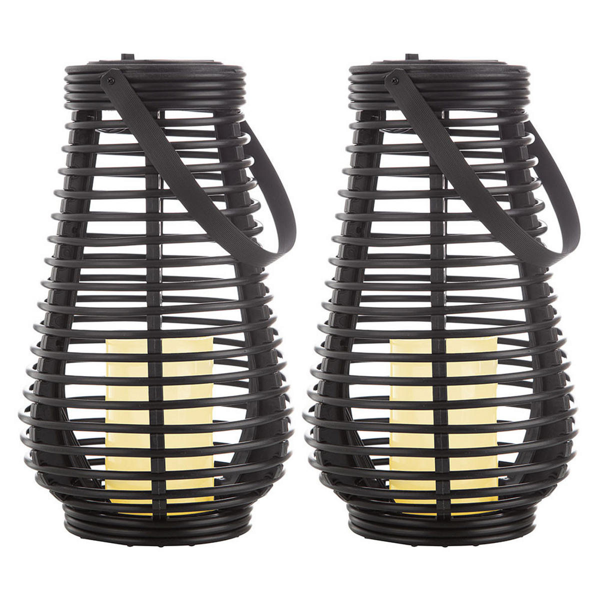 LED AUSSENLEUCHTE Solarlampe Schwarz - Schwarz, Kunststoff (18/26/18cm)
