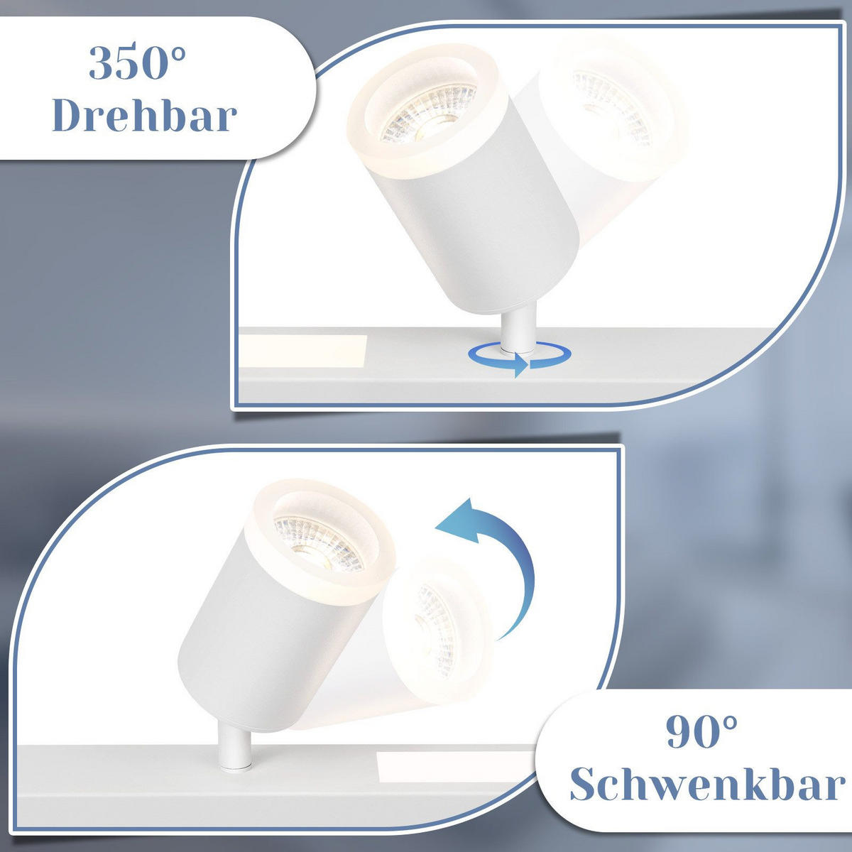 DECKENLEUCHTE Boden 4-flammig 110/5/15 cm - Weiß, Kunststoff (110/5/15cm) - Nettlife