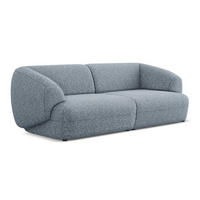4-SITZER-SOFA Strukturstoff Stoff Blau - Blau/Blaugrau, Kunststoff/Textil (232/81/98cm) - Makamii
