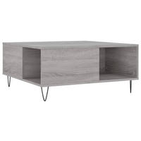 COUCHTISCH Grau Sonoma 80x80x36,5 cm Holzwerkstoff - Grau, Holzwerkstoff (80/80/36.5cm) - furnicato