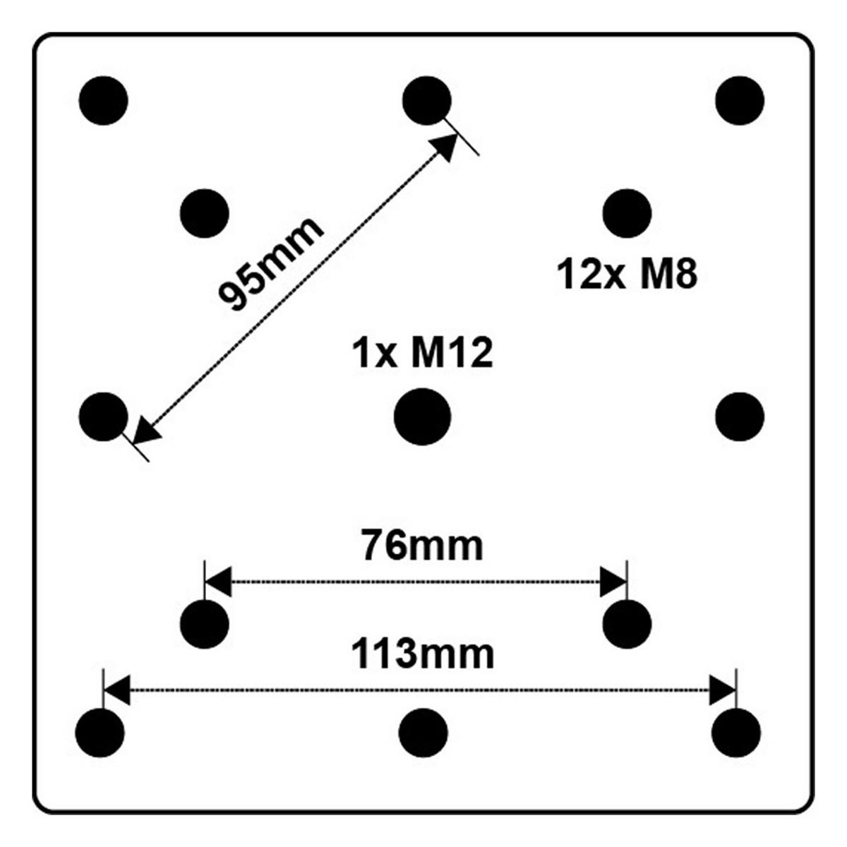 AMPELSCHIRM Erdverankerung für Platinum Ampelschirme Anthrazit - Anthrazit, Metall (6/6cm) - Platinum