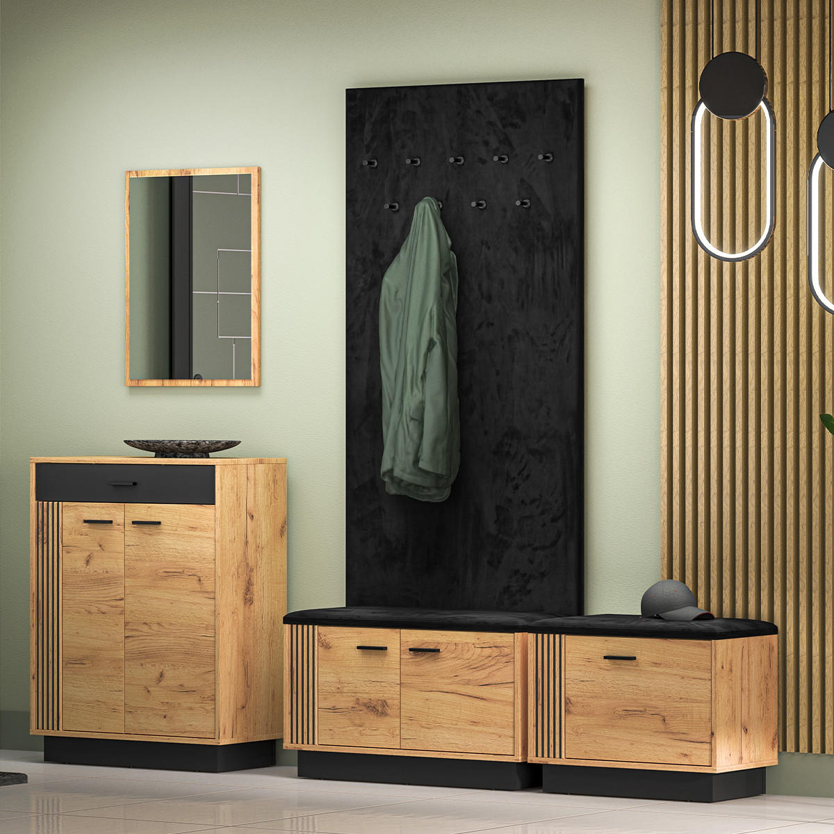 EINGANGSMÖBEL Nilo Holz - Braun, Holzwerkstoff (80/49/34cm) - Petits-meubles