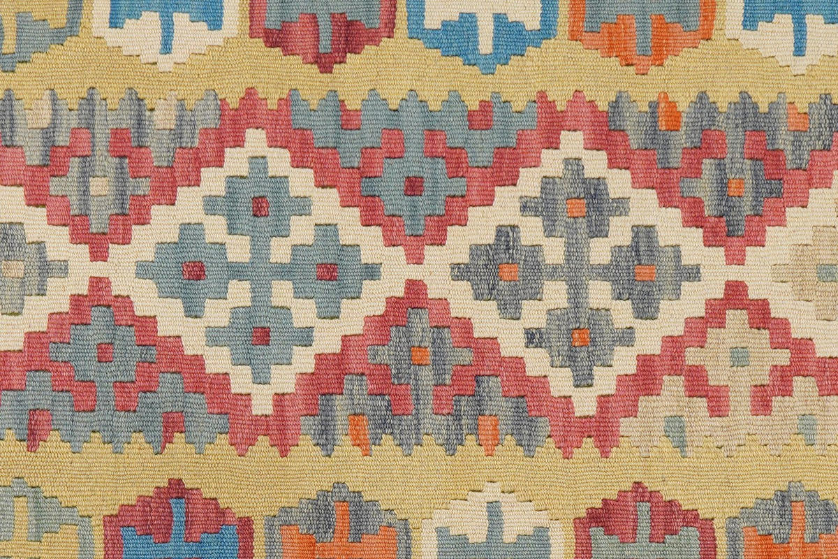 KELIM-LÄUFER handgewebt Gashgai Rot 245/86 cm Schurwolle - Rot, Textil (86/245cm) - Looma