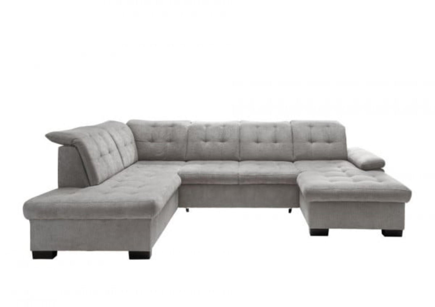 myHomelando Wohnlandschaft Hellgrau 305x163x216 cm