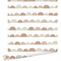 TAPETE grafisches Motiv 53 cm x 10.05 m - Pink, Papier (53/0.1cm) - ESTAhome