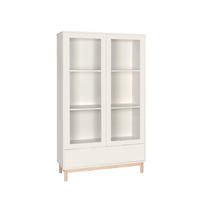 VITRINENSCHRANK DOPPELTER Elian Weiß 100 cm x 170 cm - Weiß, Holzwerkstoff (100/170/39cm)