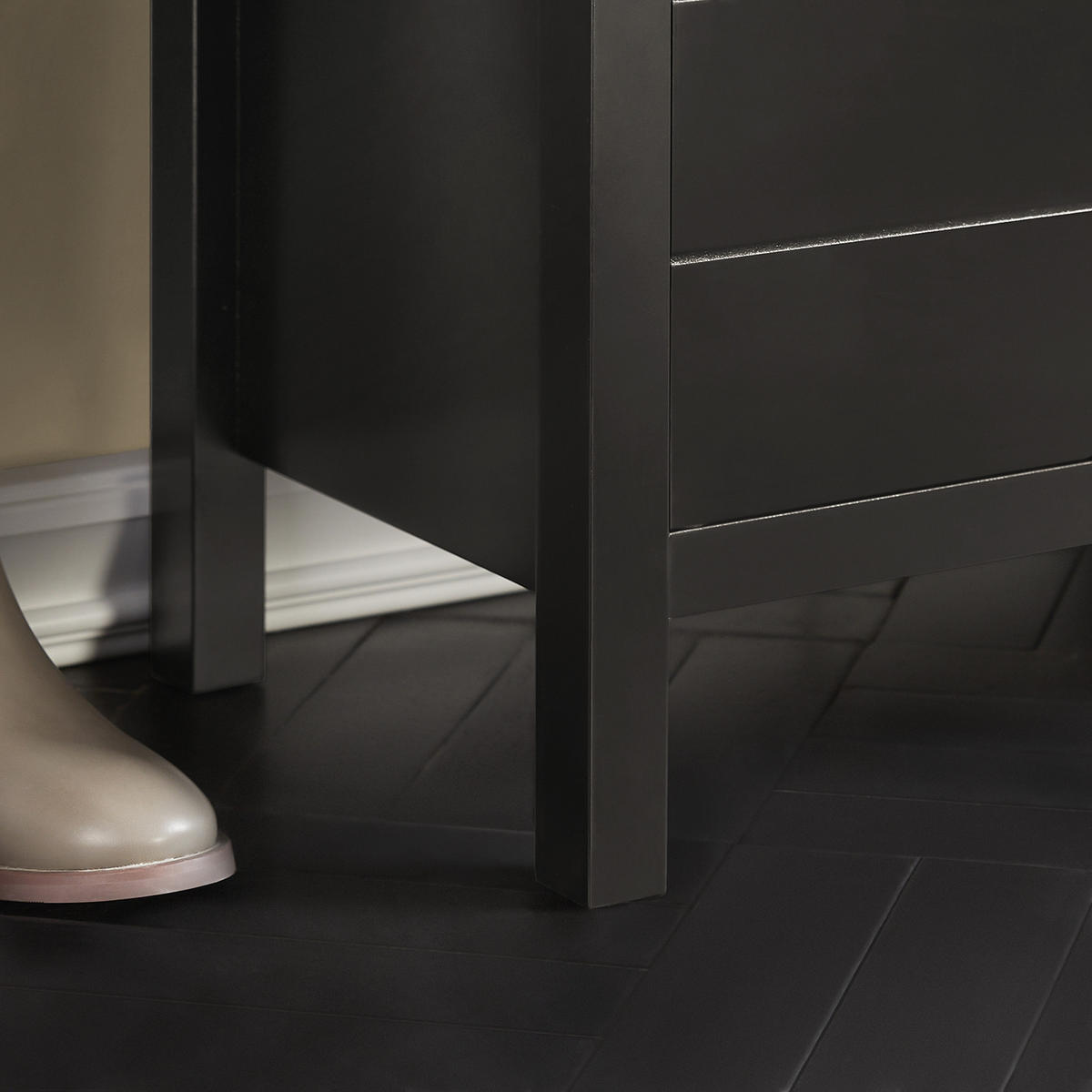 SCHUHBANK Schwarz - Schwarz, Holzwerkstoff (91/50/30cm) - SoBuy