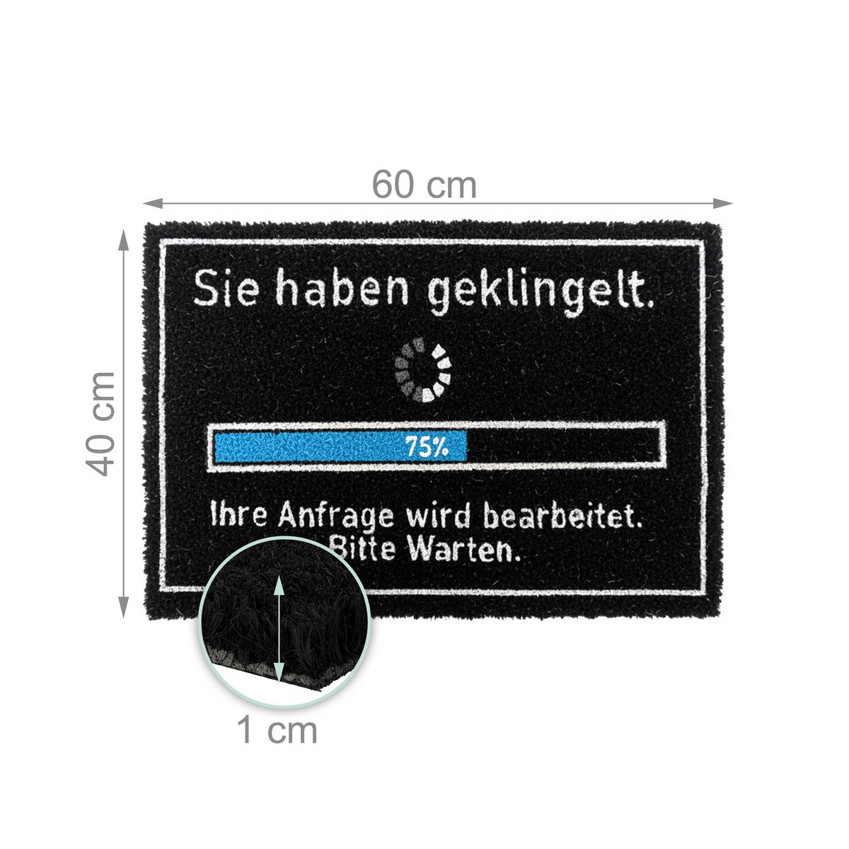 ROHOŽ - viacfarebná, textil/plast (60/40cm) - Relaxdays