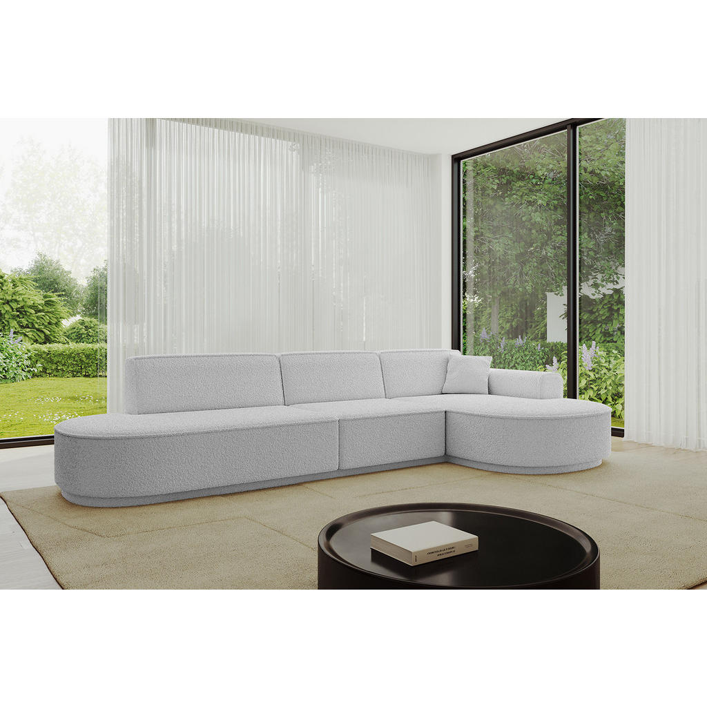 Thumbnail - Altdecor Ecksofa, Hellgrau, Textil, 4-Sitzer, 317x163 cm, Wohnzimmer, Sofas & Couches, Wohnlandschaften, Ecksofas