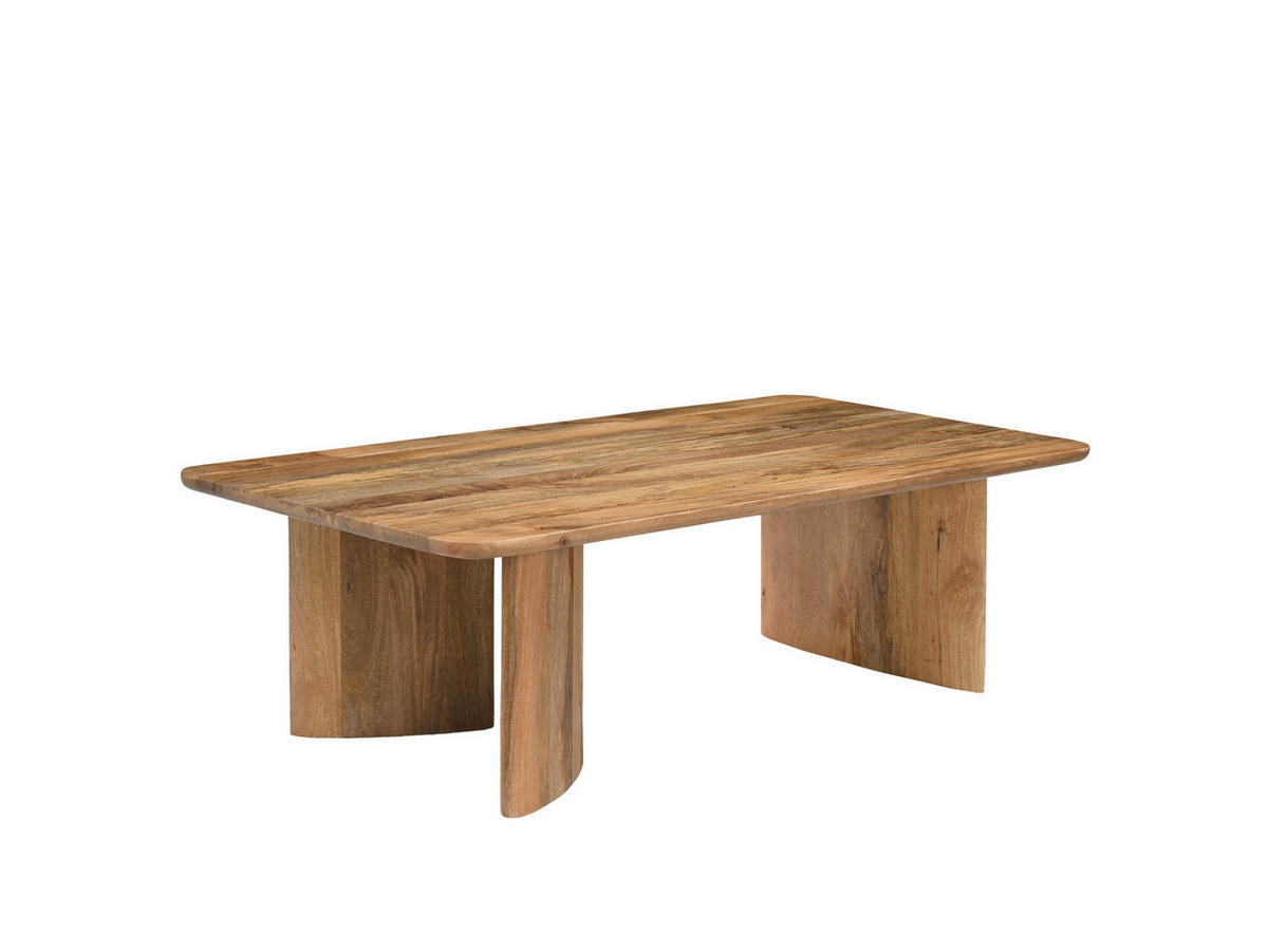 COUCHTISCH Jade Mangoholz Natur Creme - Creme, Holz (130/70/40cm)