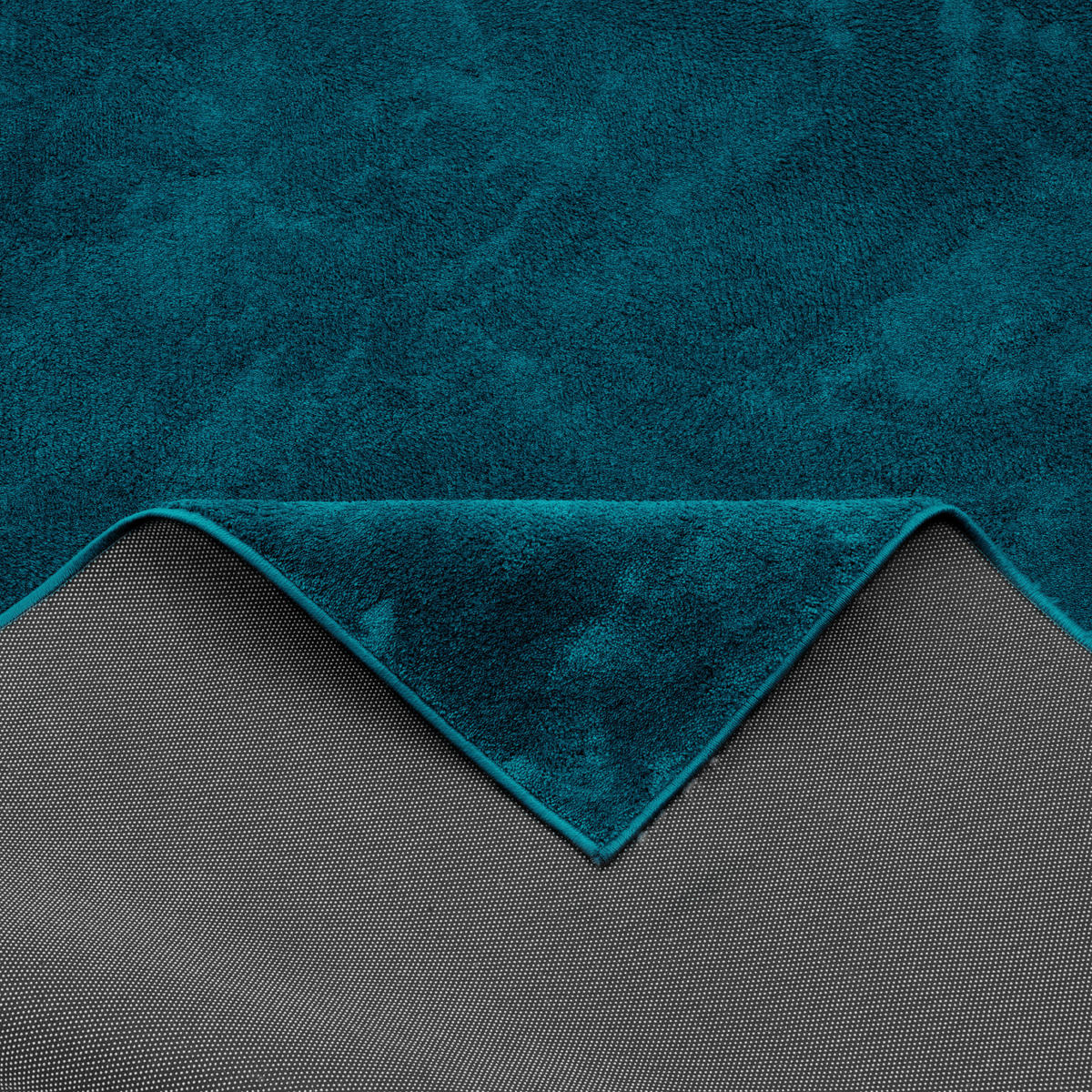 LUXUS SUPER SOFT HOCHFLOR LANGFLOR TEPPICH LÄUFER DELUXE - Petrol, Textil (80/240cm) - Snapstyle