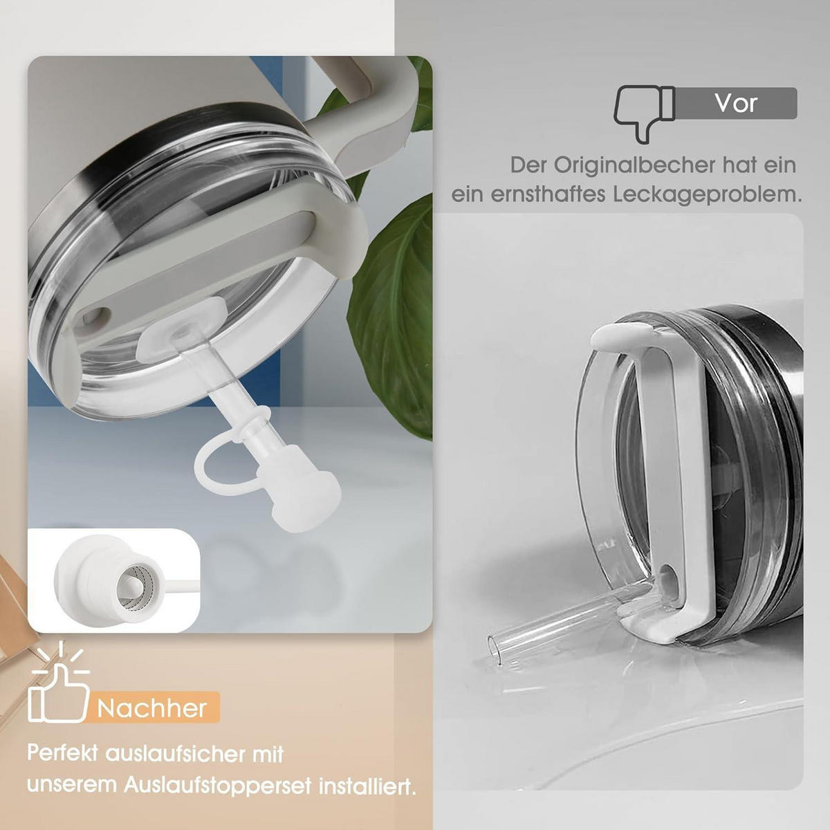 STROHHALM Zubehör 12-teiliges Set Transparent + Rosa - Multicolor, Kunststoff (2.2/1.5/2.2cm)