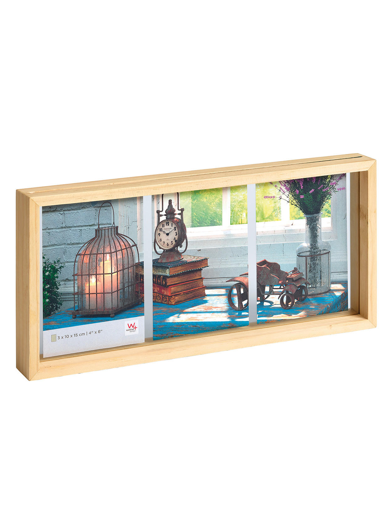 BILDERRAHMEN Rustic Galerier., 3 x 10x15 cm, natur - Naturfarben, Holzwerkstoff (36/17/4cm) - EMIX24