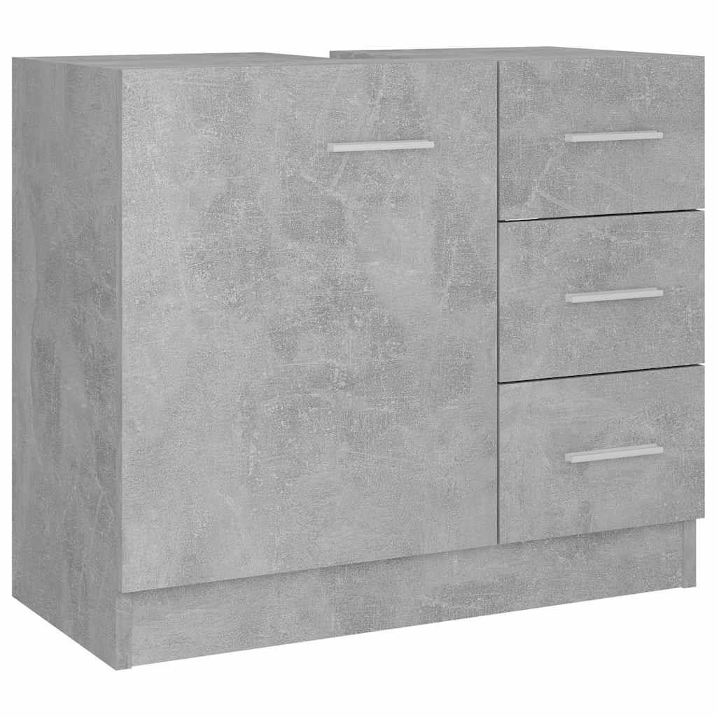 vidaXL Waschbeckenunterschrank Grau 30x54x63 cm