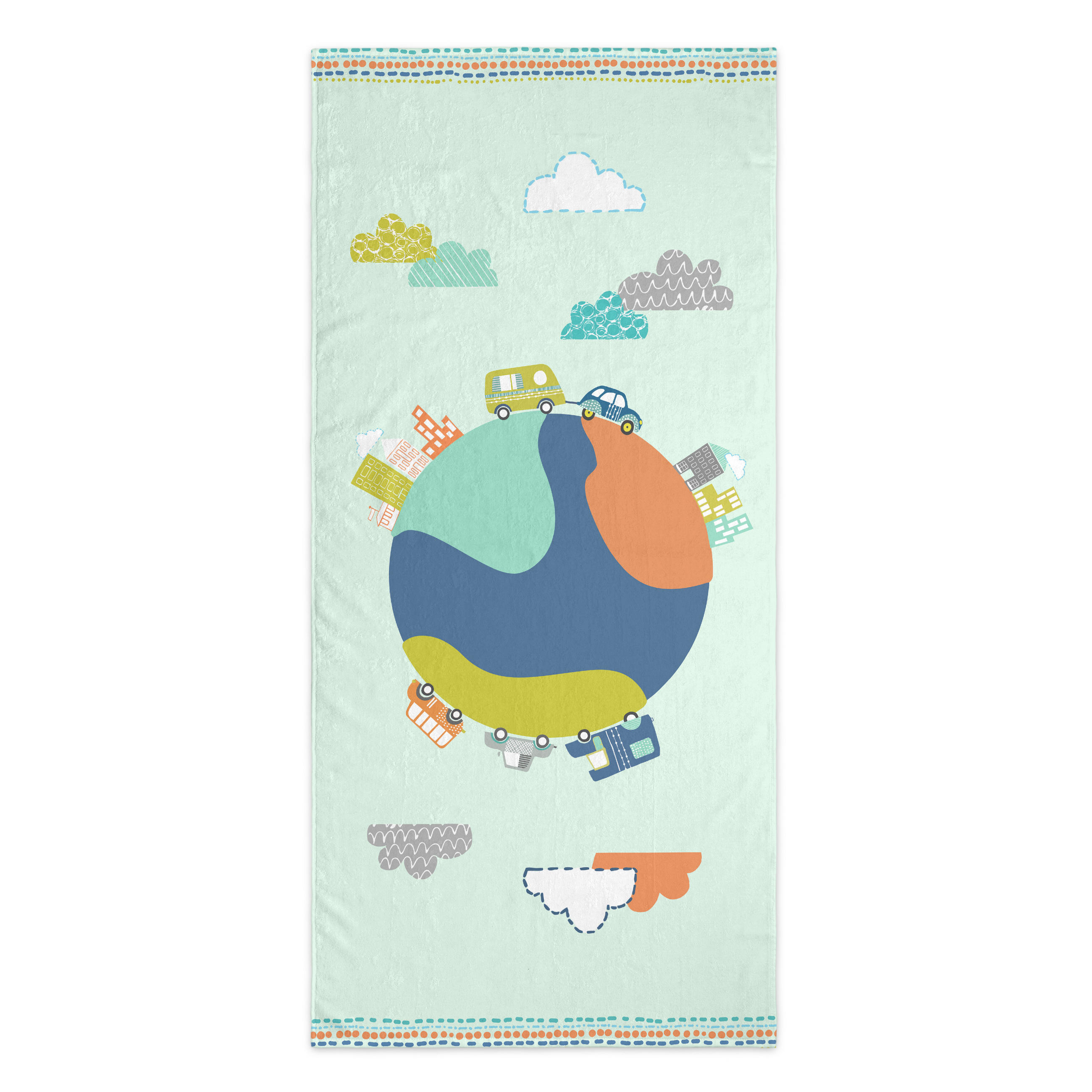 HANDTUCH holidays 70x150 cm mehrfarbig - Multicolor, Textil (70/150cm) - Happy Friday