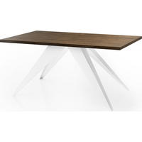 ESSTISCH Vance Weiß rechteckig ausziehbar, Lefkas Eiche 140-240/80/76 cm - Alteiche/Weiß, Holzwerkstoff/Metall (140/80/76cm) - WFL GROUP