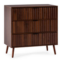 COMODĂ 80/80/40 Lluvia aspect de nuc comun - culoare nucă, compozit lemnos (80/80/40cm) - VS Venta-stock