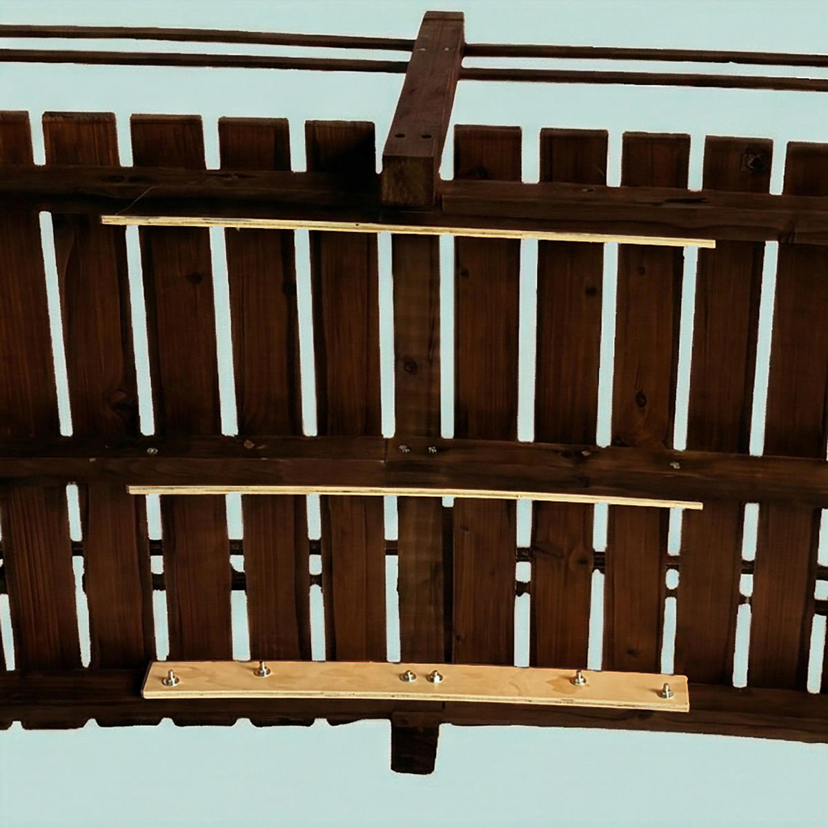 ZÁHRADNÝMOST - hnedá, drevo (72/185/58cm) - Relaxdays