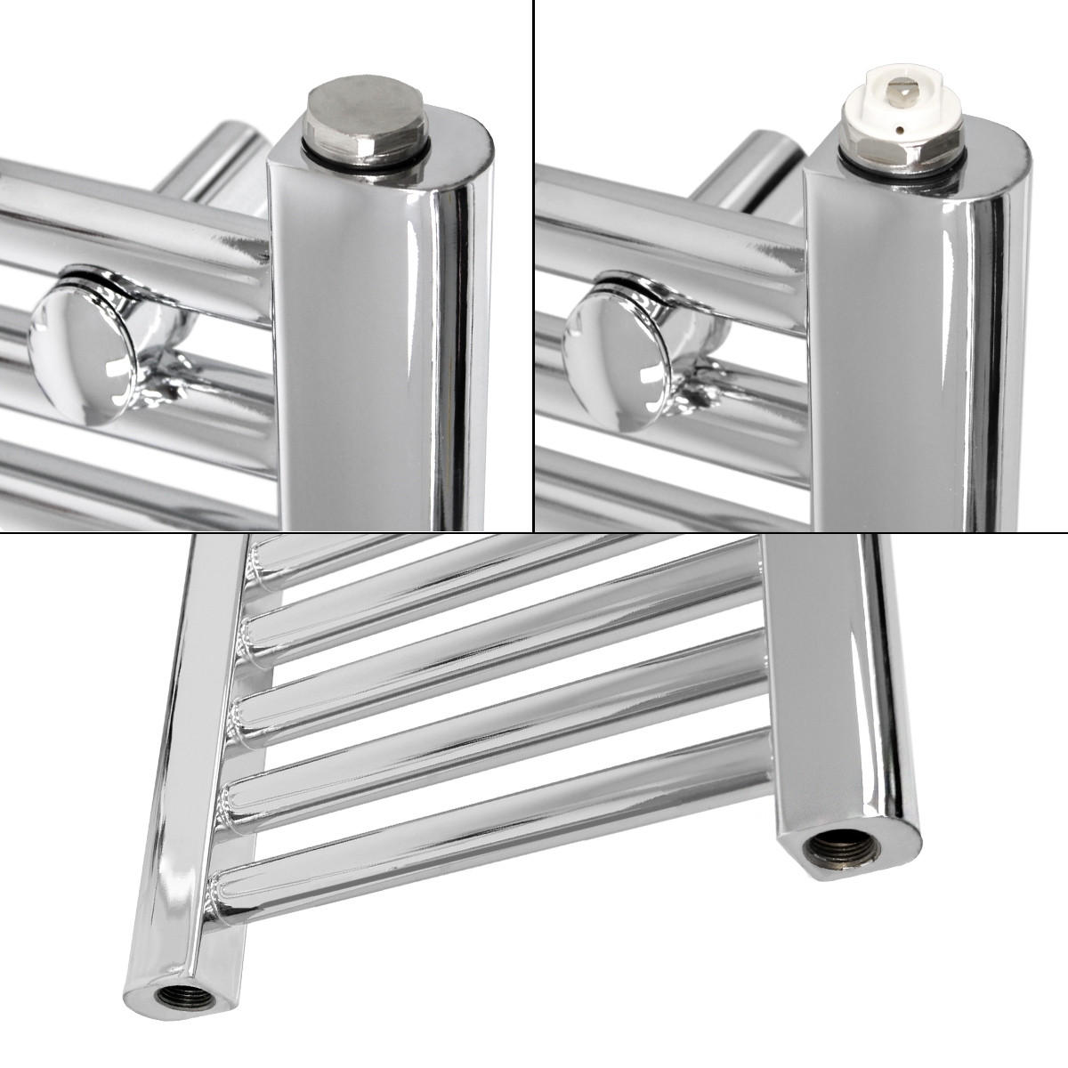 BADHEIZKÖRPER - Chromfarben, Metall (3/150/40cm) - LuxeBath