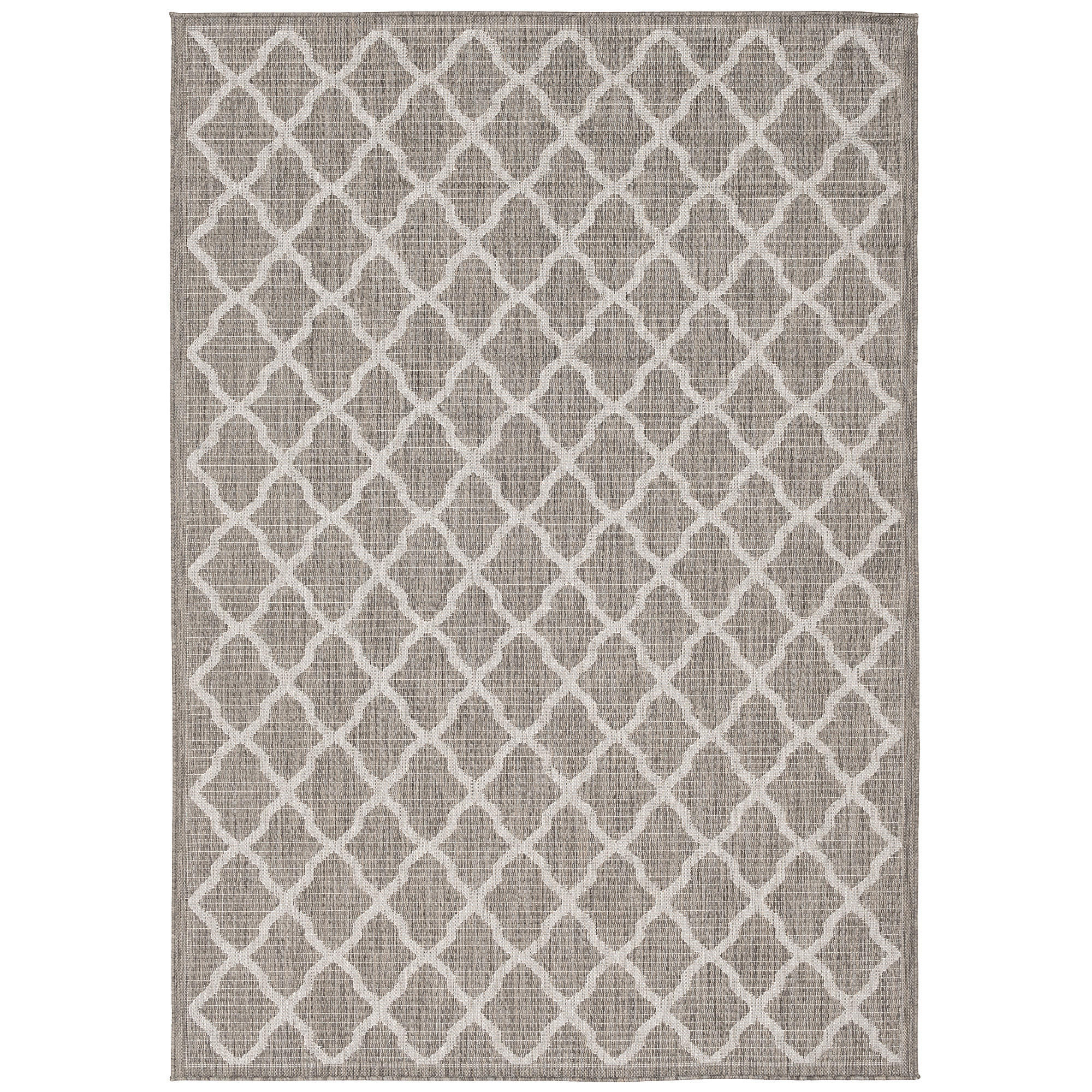 IN & OUTDOOR TEPPICH FLACHGEWEBE VALENCIA MODERN - Grau, Textil (120/170cm) - Pergamon
