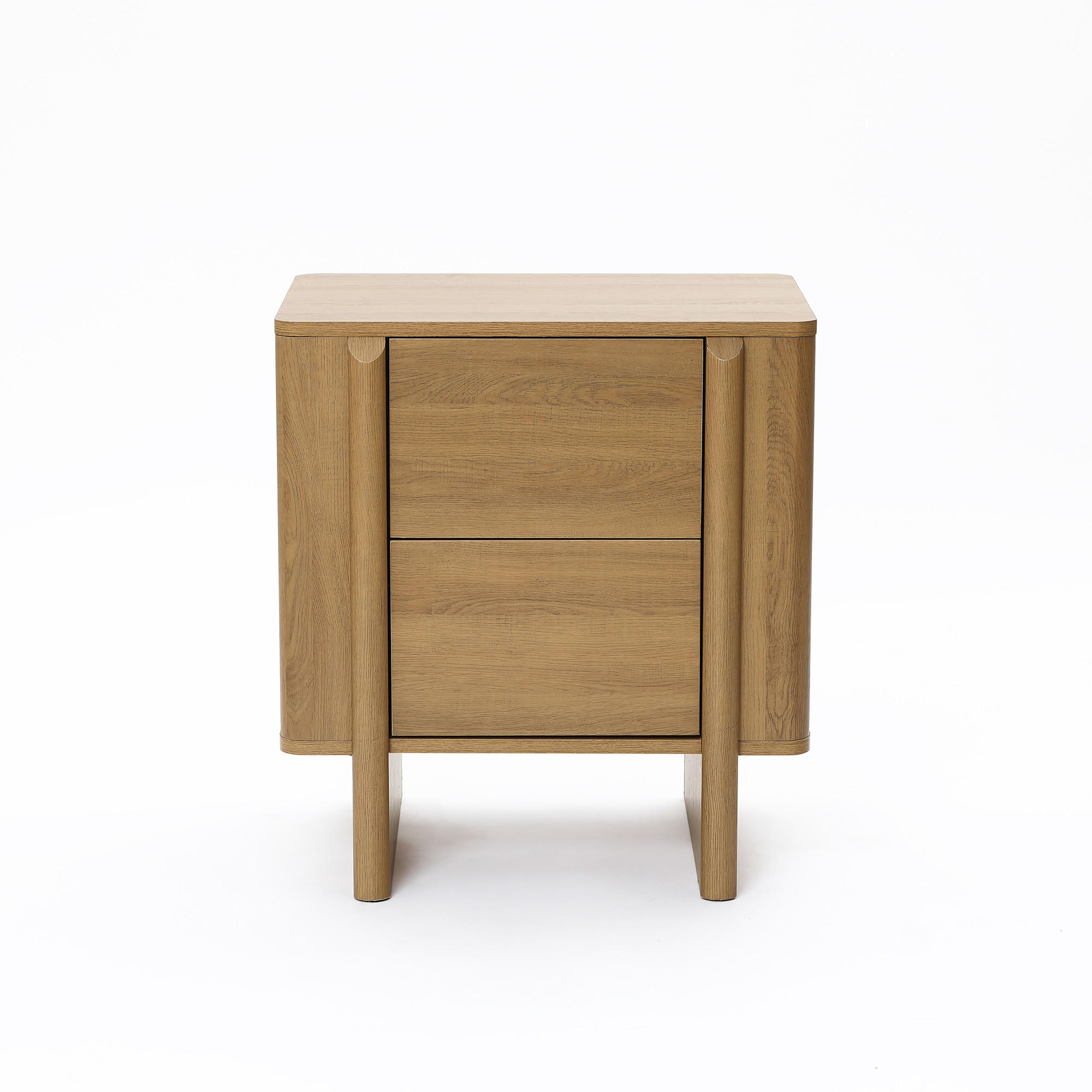 NACHTTISCH Modern im Nordischen Stil,Eichenfarben, Holz-Optik Eiche | B55 x T40 x H60 cm - Eichefarben, Holz (55/60/40cm) - Hometopia