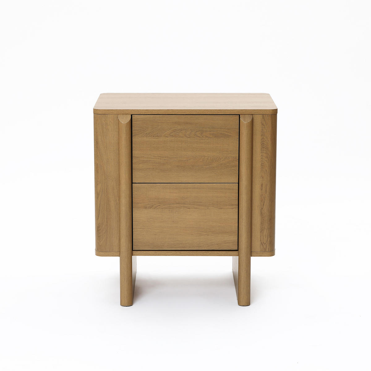 NACHTTISCH Modern im Nordischen Stil,Eichenfarben, Holz-Optik Eiche | B55 x T40 x H60 cm - Eichefarben, Holz (55/60/40cm) - Hometopia